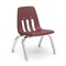 Virco 9000 Series 10" Classroom Chair, Preschool - Kindergarten with Nylon Glides - Wine Seat 9010 - alternate 1